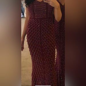Maroon Couture Dress/Gown